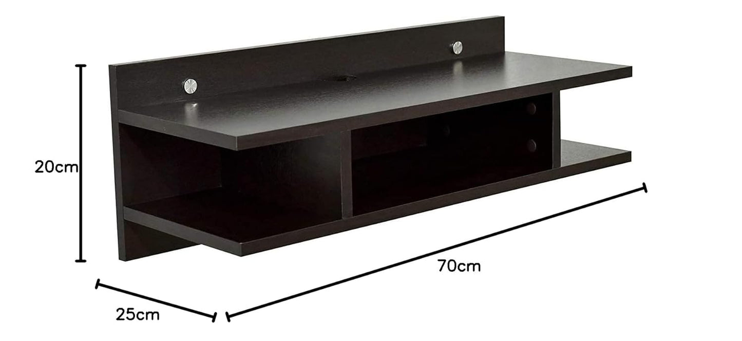 Modern Black TV Stand & Entertainment Unit with Storage Shelves – Media Console for Living Room