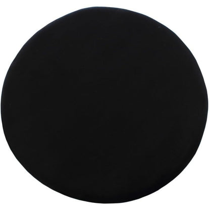 Velvet Round Ottoman Stool with Gold Metal Base | Modern Accent Seating for Living Room & Bedroom