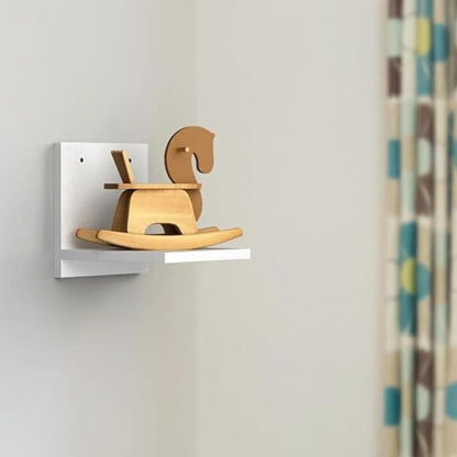 Modern Wall-Mounted Floating Shelf With Modern Design and Marble Finished (White)