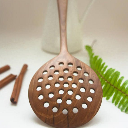 Wooden Round Spoon Flip/Spatula/Ladle for Cooking/Serving | Kitchen Tools | No Harmful Polish | Naturally Non-Stick