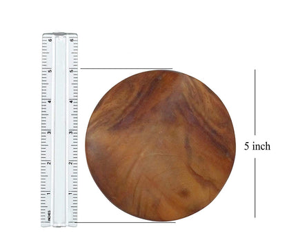 Wooden Chakla Belan Set | Traditional Rolling Board & Rolling Pin for Roti, Chapati & Paratha