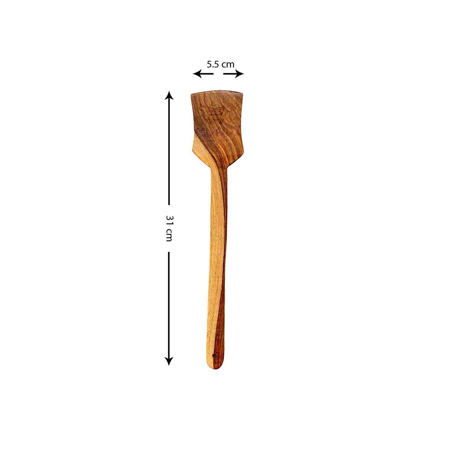 Handcrafted Wooden Spatula Set (Pack of 2) – Natural Wooden Cooking Turner for Non-Stick Cookware