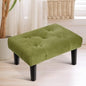Modern Upholstered Footstool Ottoman with Soft Cushion & Sturdy Legs – Compact Foot Rest for Living Room & Bedroom