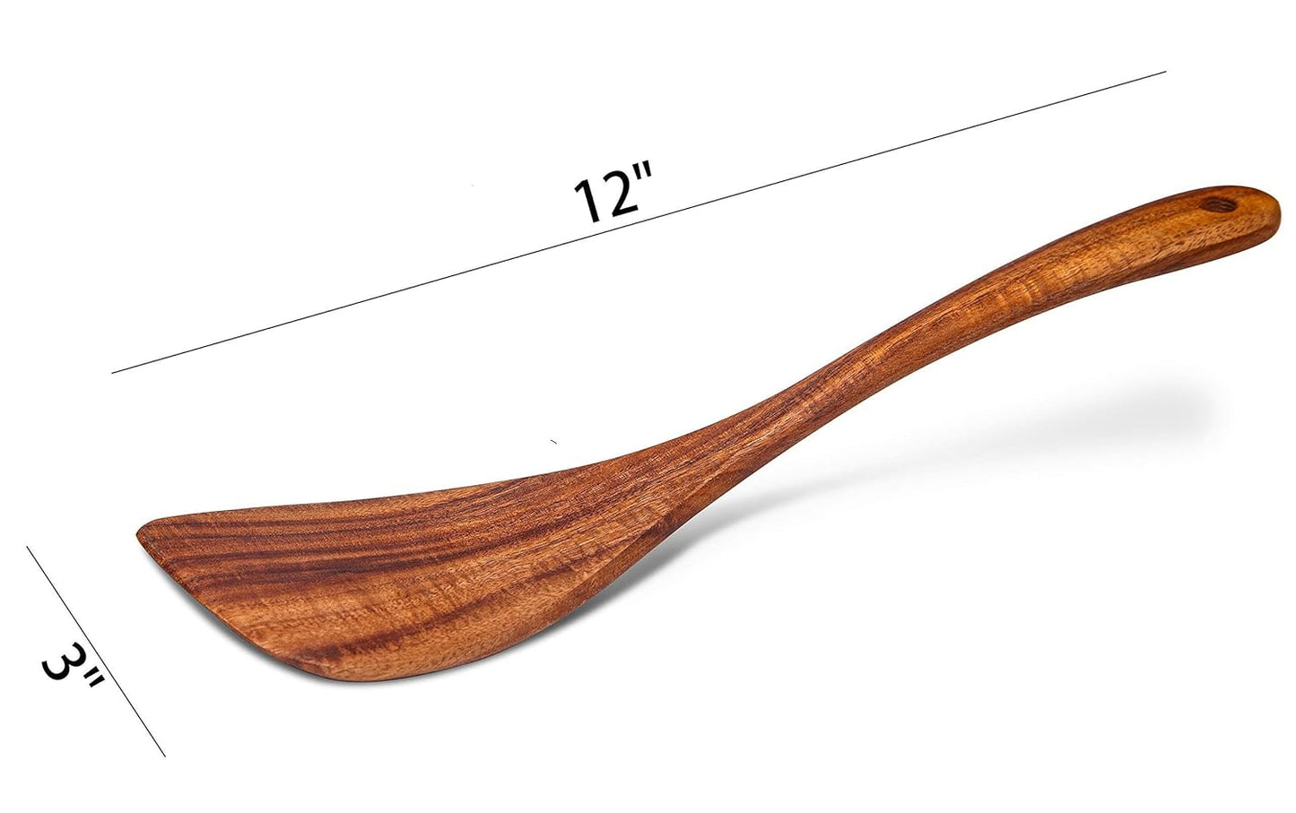 Natural Wooden Cooking Spatula | Heat-Resistant Wooden Turner for Non-Stick Cookware