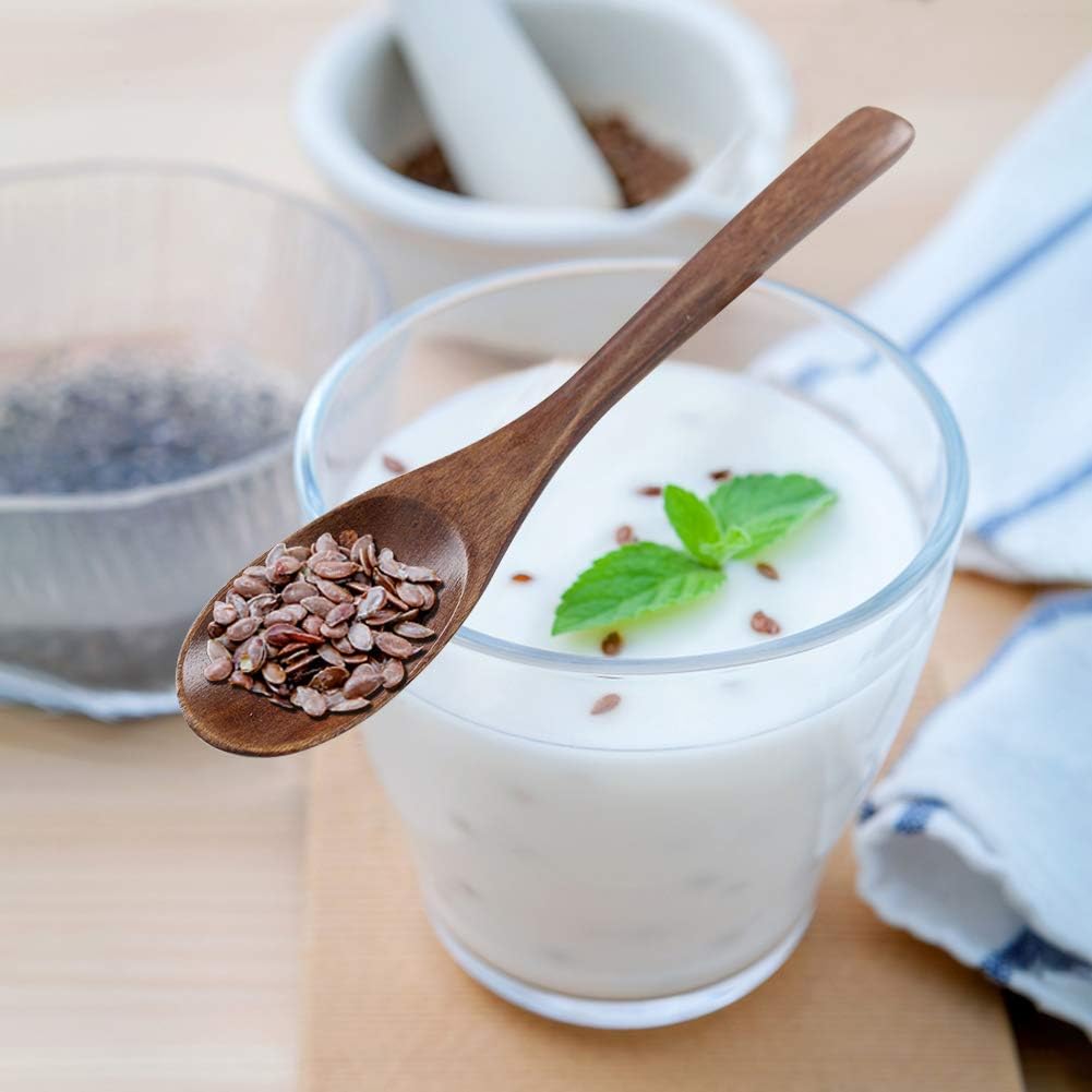 Handcrafted Wooden Spoon Set – Natural Wood Cooking & Serving Spoons (Set of 6)