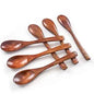 Handcrafted Wooden Spoon Set – Natural Wood Cooking & Serving Spoons (Set of 6)