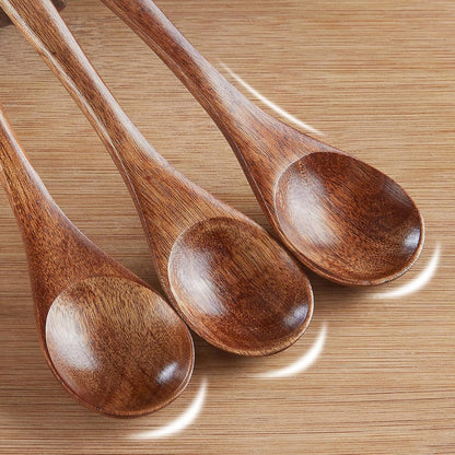 Handcrafted Wooden Cooking Spoons Set | Natural Hardwood Kitchen Utensils (Pack of 12)