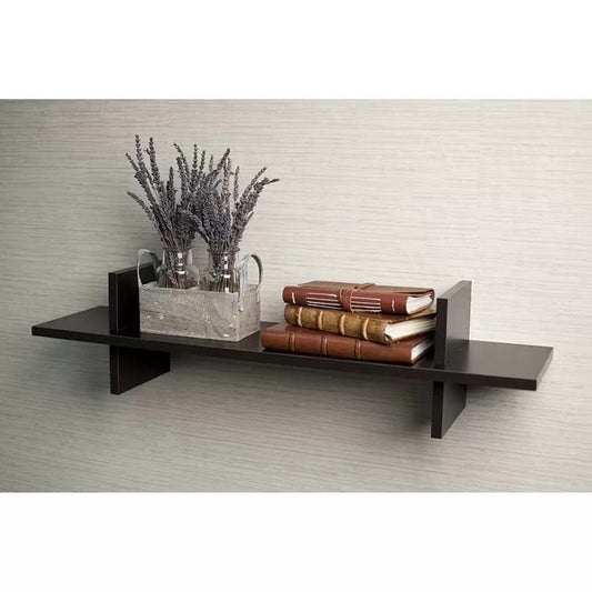 Modern Wall Mounted Floating Wooden Shelf for Living Room, Bedroom & Office